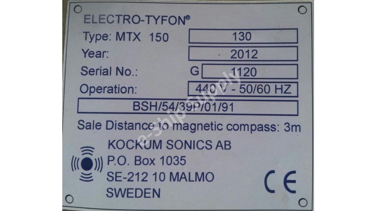 Electro Tyfon Marine Electric Horn For Sale