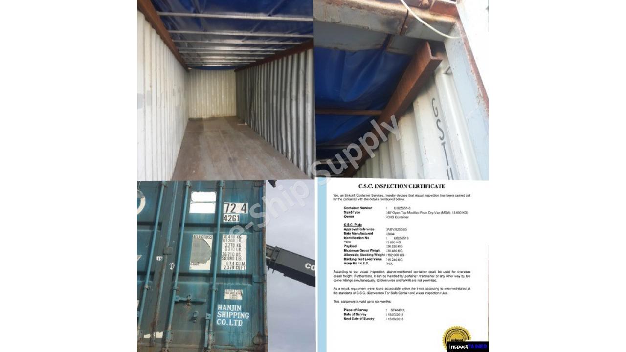 Konteyner yükleme Lashing & Sertifikalandırma Hizmetleri - inspecTAINER