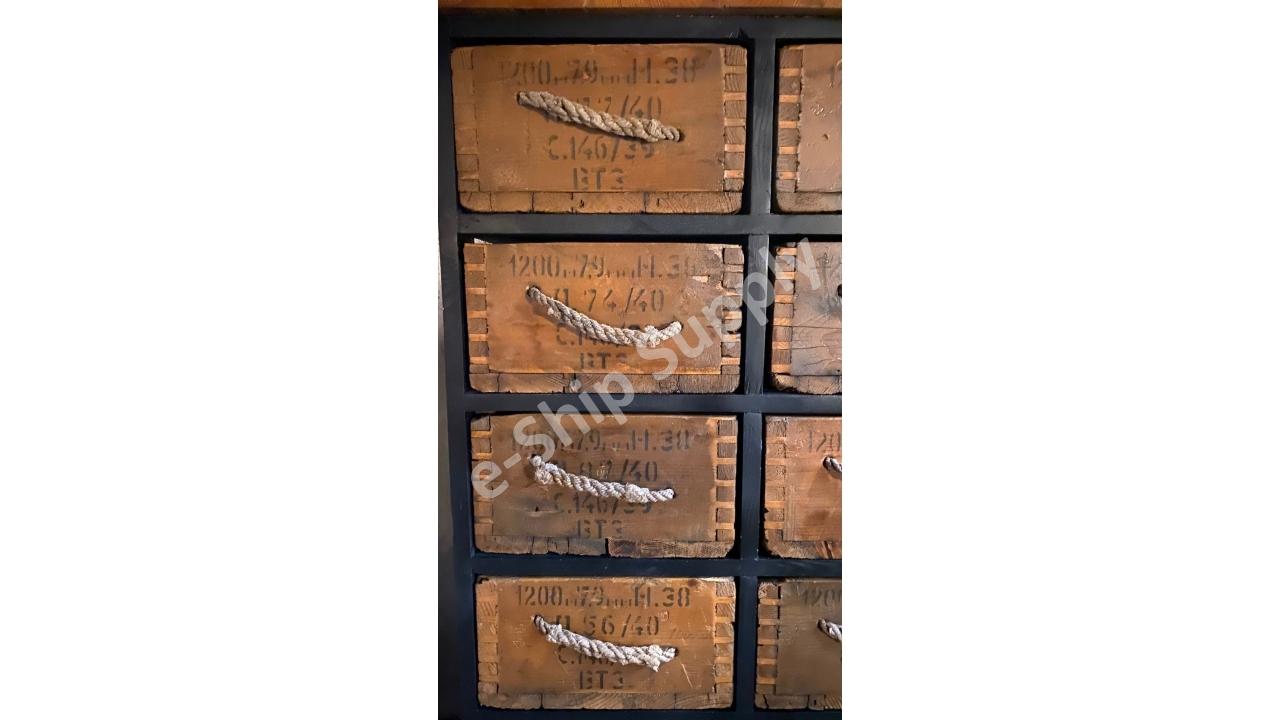 Rus Mühimmat Sandığı Çekmeceli Dolap