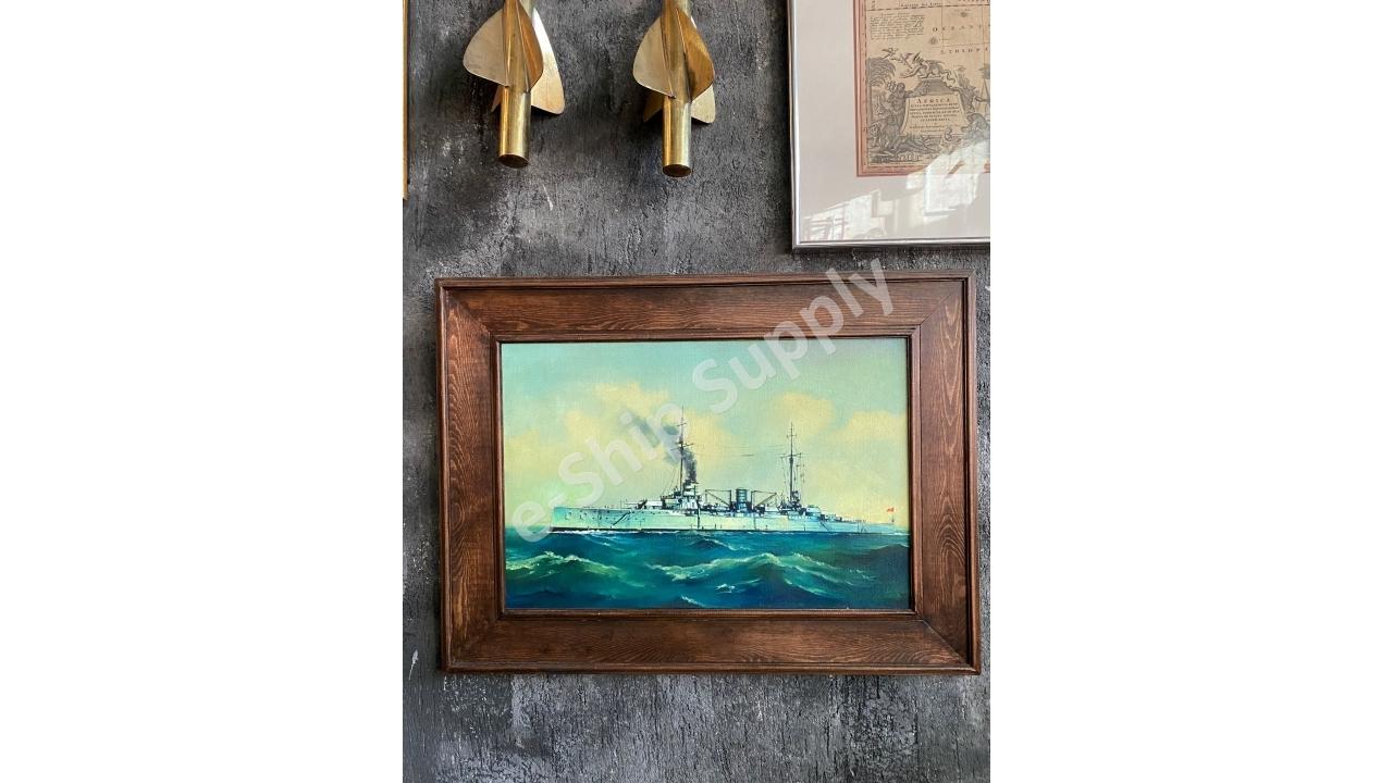 Yavuz Zırhlısı Orijinal Yağlı Boya Tablo | Ressam Zura Kochalidze