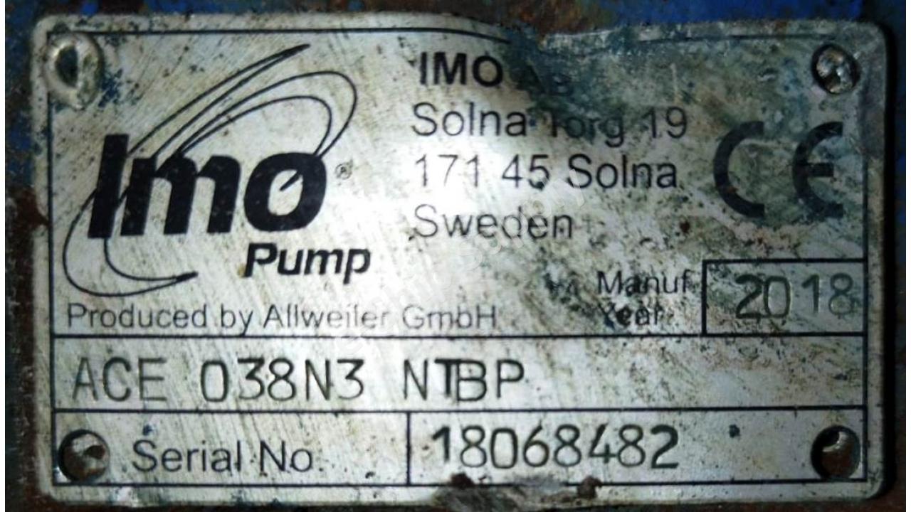 IMO ACE 038N3 NTBP Yakıt Pompası | Fuel Pump İkinci El