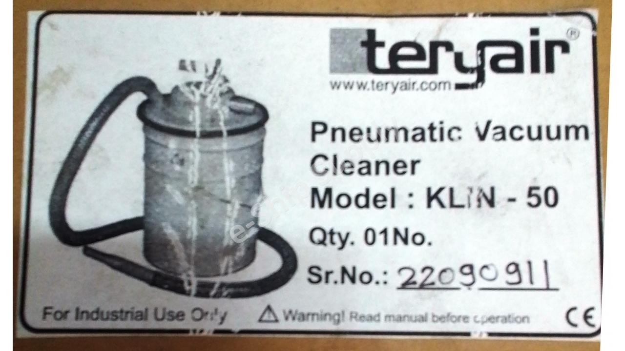 Endüstriyel Elektrik Süpürgesi | Teryair KLIN 50 Pneumatic Vacuum Cleaner