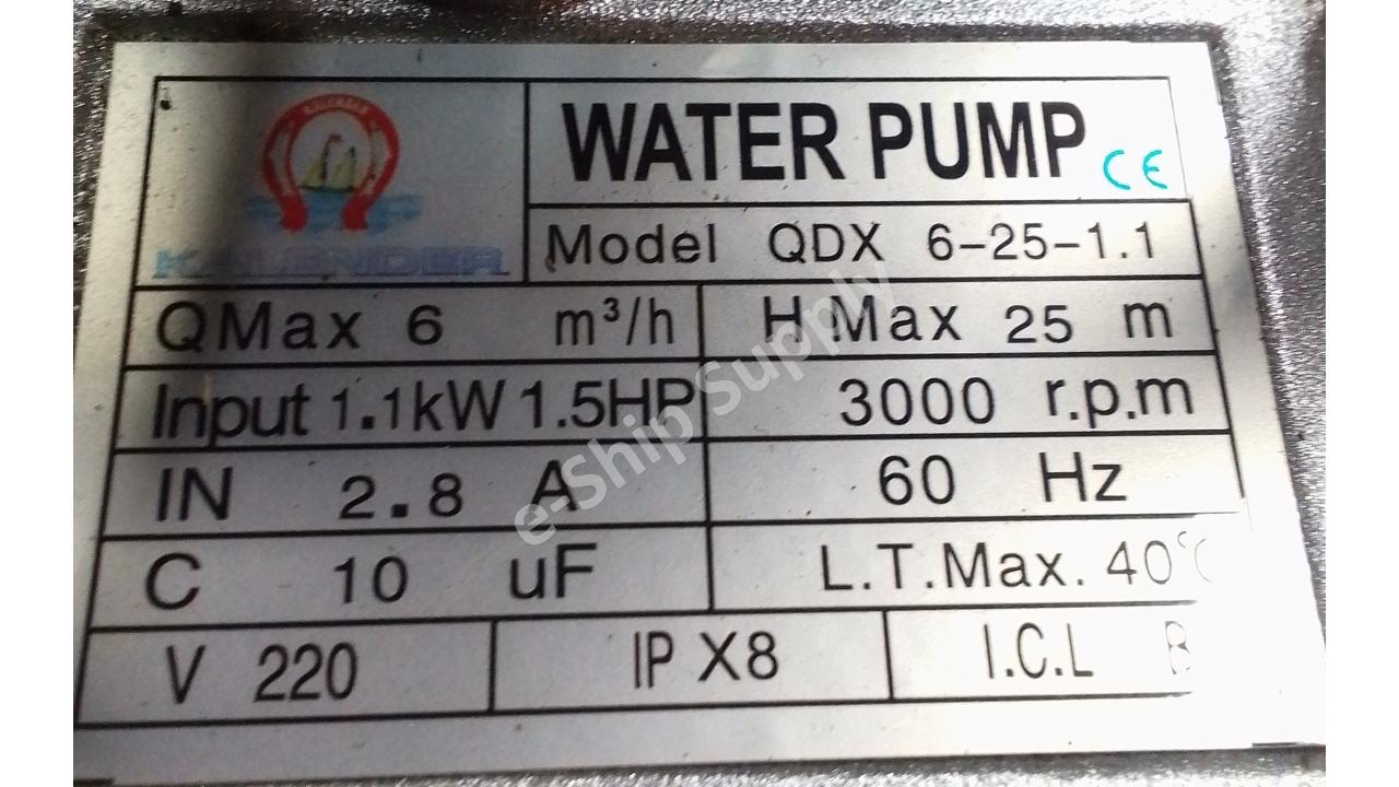 Submersible Drainage Pump | Dalgıç Su Pompası 60 Hz