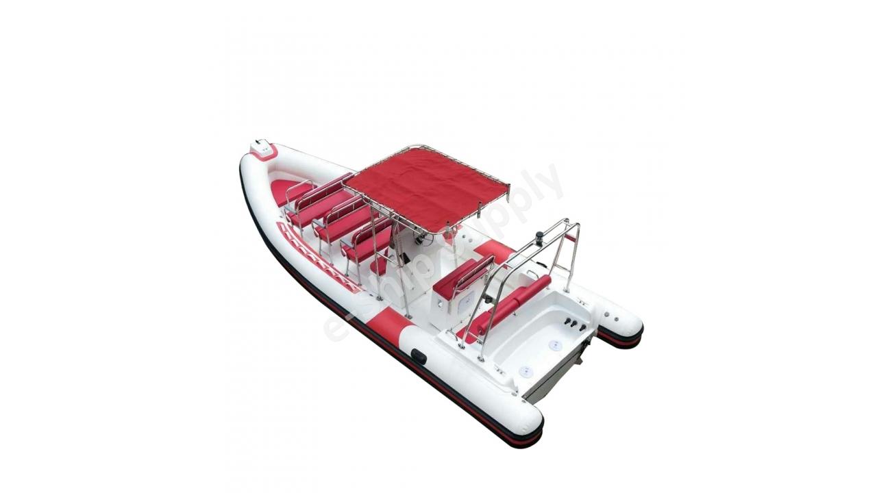 28 Feet Rib boat Rigid Deep V Fiberglass Hull Inflatable Speed Boat