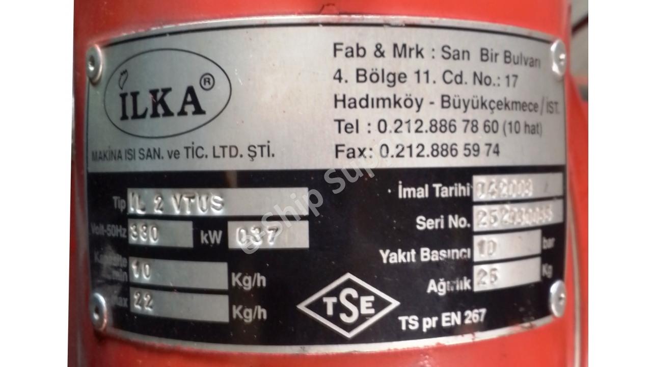 İlka Mazot Brülörü 220  380 | Fuel Oil Brulor