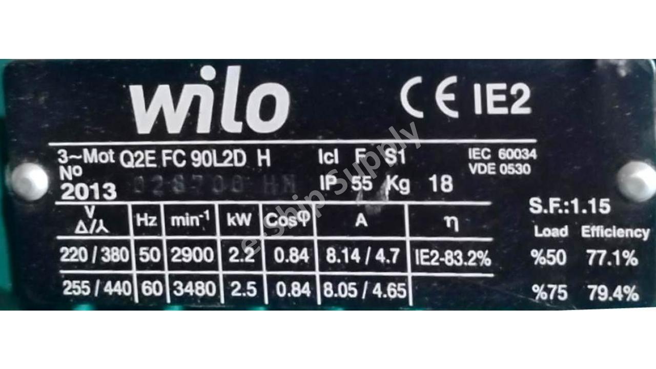 Wilo MVI 214-1 25 E 50-2 Multivert Pump
