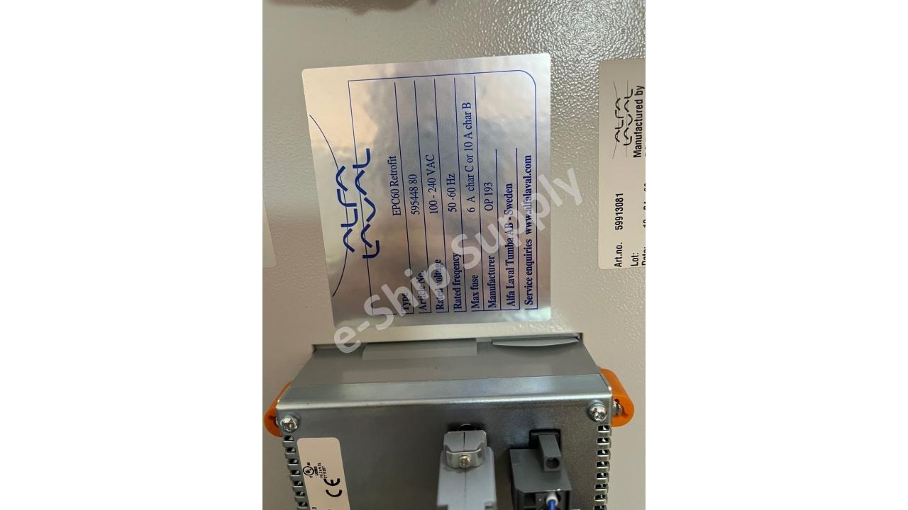 Alfa-Laval EPC-60 control panel.
