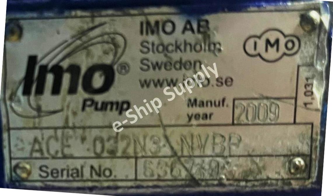 IMO Pump ACE 032N3 NVBP Triple Screw Oil Pump