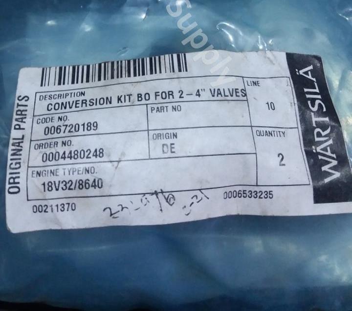 Wartsilla Conversation Kit BO For 2-4'' Valves 006720189